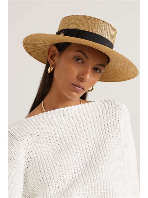 women gucci straw hat|gucci neck tie straw hat.